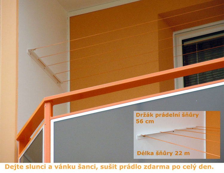 Stěnový držák prádelní šňůry Stěnový držák prádelní šňůry