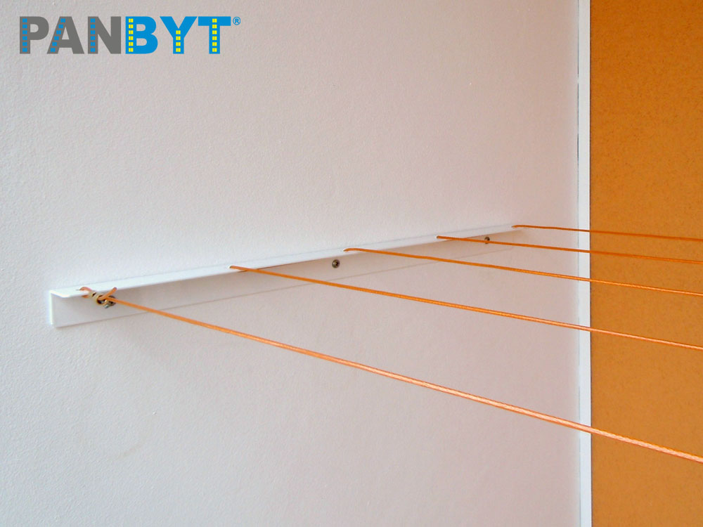 Držáky prádelní šňůry 56 cm komplet B bílá