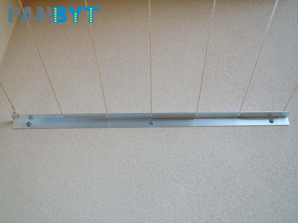 Držáky prádelní šňůry 74 cm komplet C natural