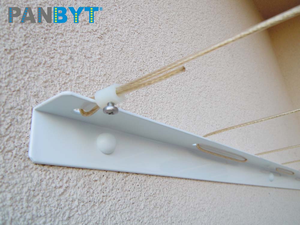 Držáky prádelní šňůry 56 cm komplet A bílá